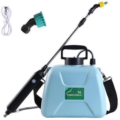 1.3 Gallon Pulvérisateur Électrique pour Pelouse et Jardin, Bidon de Pulvérisation avec Sangle d'Épaule, Jardinage Agricole