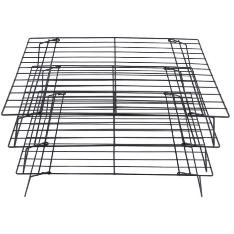 13 Inch Iron Baking Rack 3 Layer Non Stick Cooling Racks for Cooking Baking Cake Biscuits