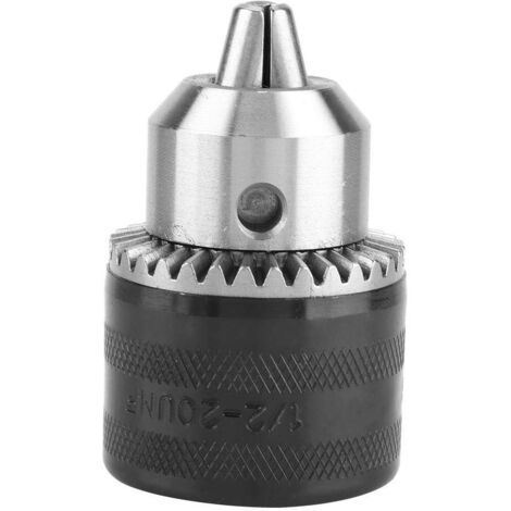 13-mm-Bohrfutter mit Schlüssel, 1/2 x 20 Unf, Bohrfutterschlüssel 1,5–13 mm, mit 1/2-Zoll-Steckschlüssel-Adapter