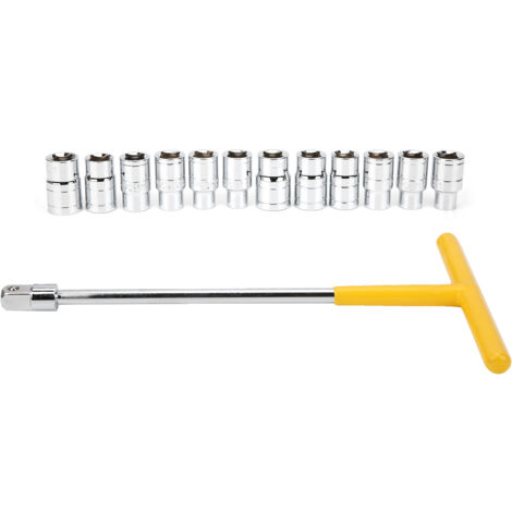 13 pezzi TShape Set di manicotti per chiavi a bussola esagonali esterne Strumenti di manutenzione della macchina per veicoli per auto