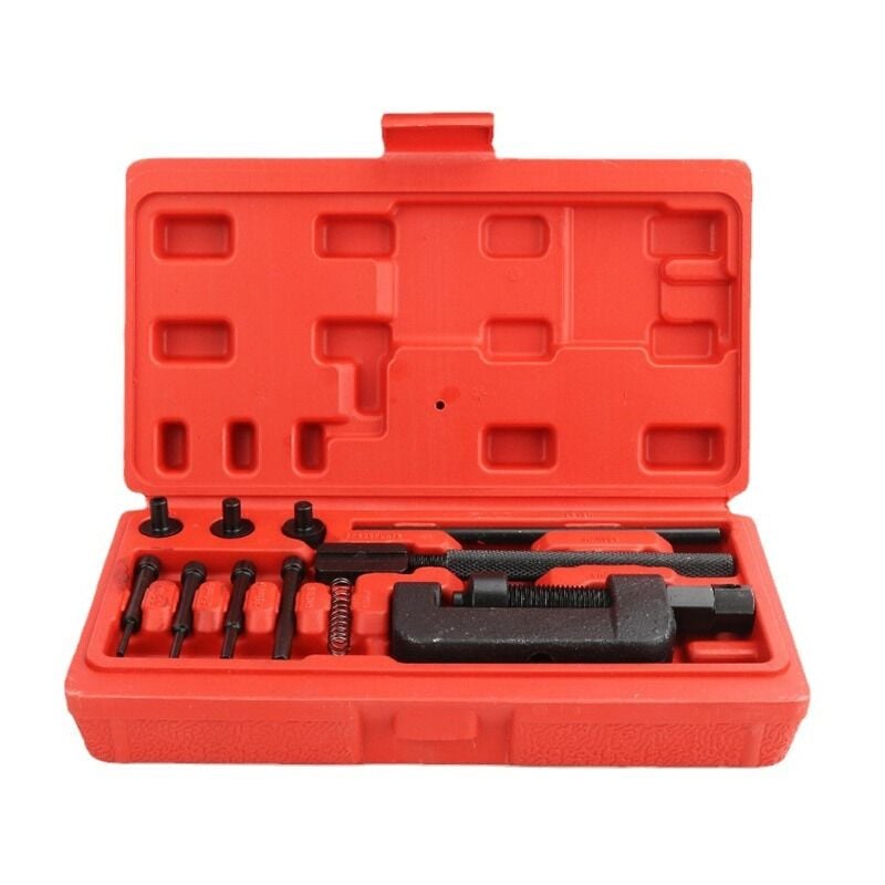 13 pièces Coupe chaîne et riveteuse pour moto, Set de avec mallette de transport, vélo, VTT