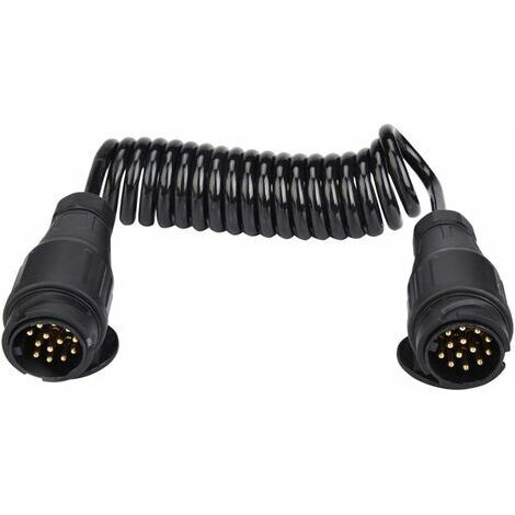 13-poliger Anhänger-Steckdosen-Verkabelungs-Federkabel-Stecker-Adapter für Anhänger, Wohnwagen