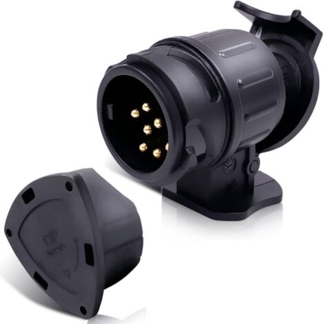 13-poliger auf 7-poliger Anhängerstecker-Adapter, Anhängerstecker-Adapter für Auto, Anhänger, Anhängerkupplung, Wohnwagen