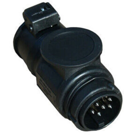 13-poliger auf 7-poliger Anhängerstecker-Adapter – Robuster Kunststoff – Sichere Verbindung für Anhänger und Anhängerkupplungen – Einfache Installation