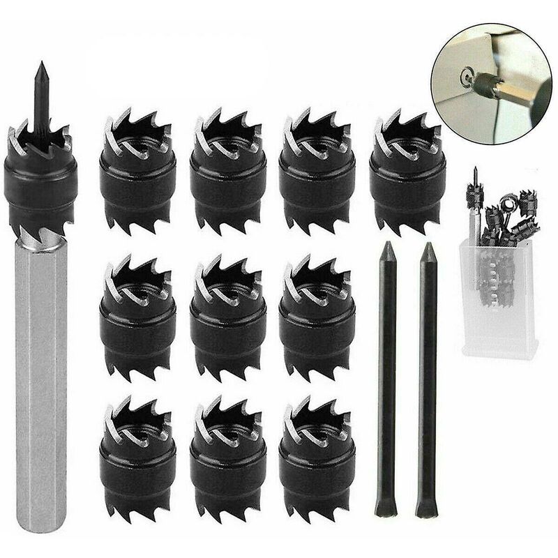 13 punte da trapano per rimozione taglierina per