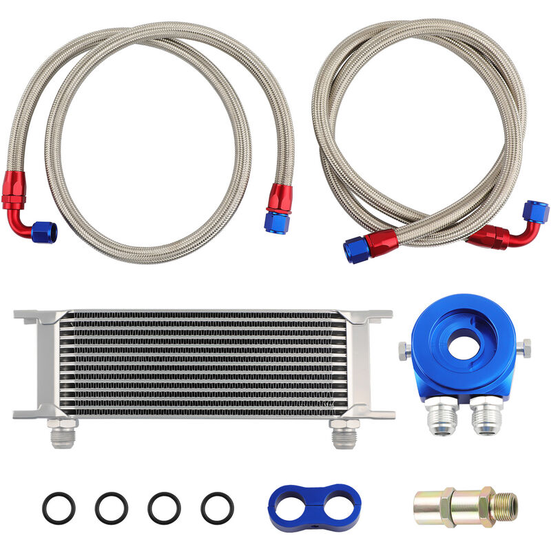 13 Row Oil Cooler Kit Kit refroidisseur d'huile universel 13-Row 10AN