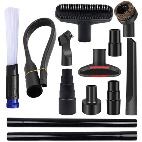 13 Stück Universal-Staubsaugeraufsätze für Shop Vac Zubehör – 5,1 cm auf 3,8 cm Vakuumschlauchadapter, 4,8 cm auf 2,5 cm Adapter für Shop Vac, 3,8 cm Haushaltsreinigungs-Staubsaugerbürstenaufsatz-Set