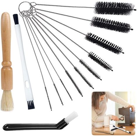 13-teiliges Reinigungsbürsten-Set für Espressomaschinen, Kaffeereinigungsbürsten für Kaffeemaschinen, Espressoreinigungsbürste, Kaffeewerkzeug für die heimische Küche und Barista-Nutzung