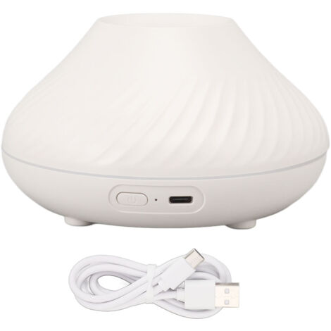 130 ml Diffusor für ätherische Öle (wasserlos) – 7 Farben, automatische Abschaltung, USB-Anschluss, Weiß, fürs Büro