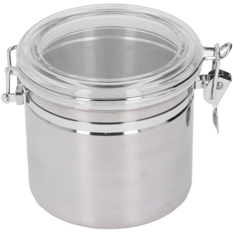 1300 ml luftdichter Edelstahl-Vorratsbehälter für Tee, Trockenfrüchte und Milchpulver