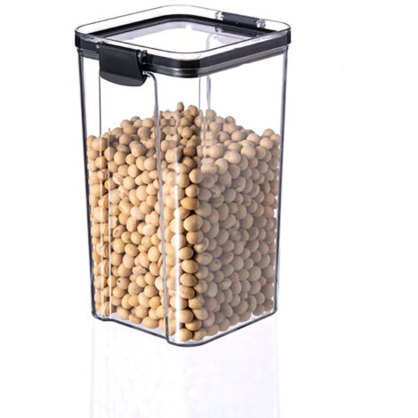 1300 ml luftdichter, transparenter Vorratsbehälter für Tee, Nüsse und Küchensnacks