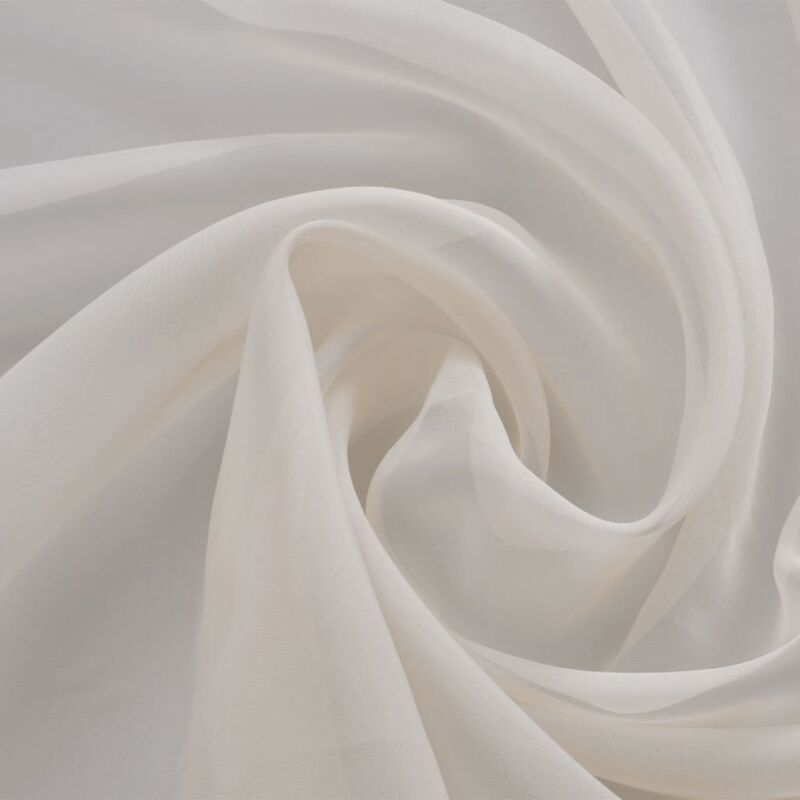 Voile Fabric 1.45 x 20 m Cream Vidaxl