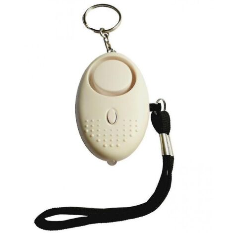 130db Femmes Alarme anti-loup Alarme antivol (Blanc)