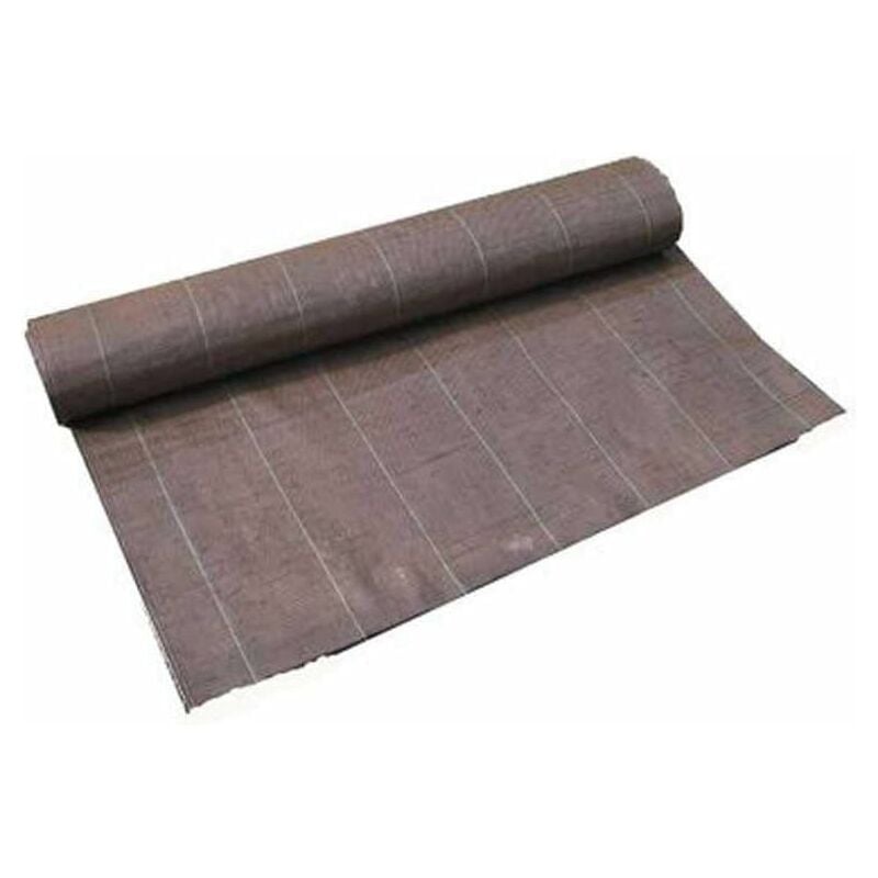 130g/m2 Toile Bache de paillage Marron tissée Anti-Mauvaises Herbes Largeur 5,15m Longueur 40m
