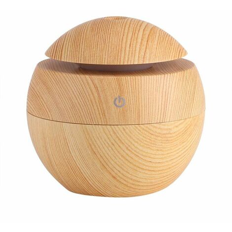 130ml Aroma Essential Oil Diffuser Ultrasonic Mist Humidifier with LED Night Light for Yoga Spa Office Bedroom Living Room Study Home (Yellow)
