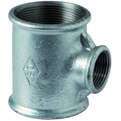 130R tee 90° ø1.1/2"x1.1/2"x3/4" zinc. eo 13005774