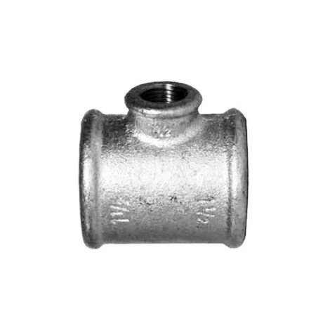 130R - Tee riduzione 1"1/2 x 1/2" x 1"1/2 in ghisa zincata 13025737