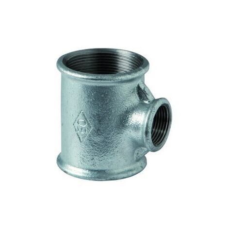 130R - Tee riduzione 1"1/2 x 1" x 1" in ghisa zincata 13005755