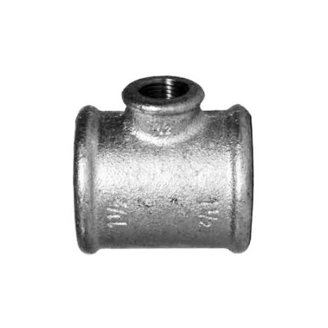 130R - Tee riduzione 1"1/2 x 1" x 1"1/2 in ghisa zincata 13025757