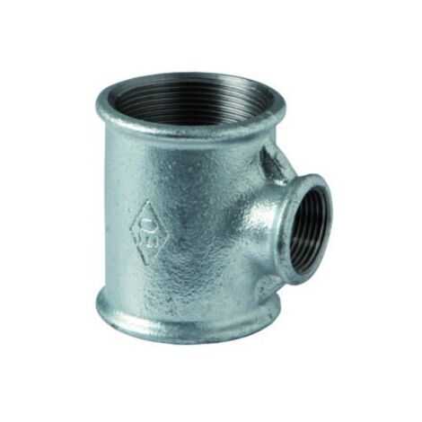 130R - Tee riduzione 2" x 1" x 2" in ghisa zincata 13025858