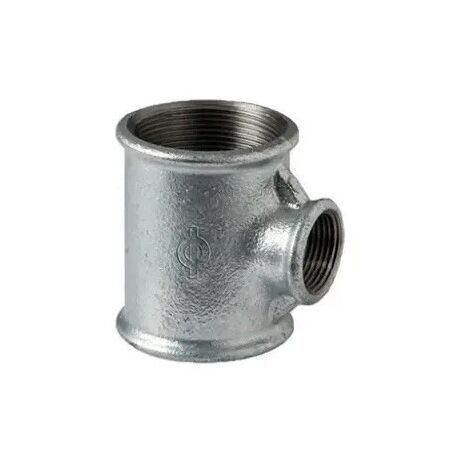 130R - Tee riduzione 3/4" x 1/2" x 3/4" in ghisa zincata 13025434