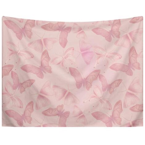 130x150cm Papillons Tenture Murale Tapisserie Pour La Nature Dcorations Couvre-lit Courverture Pour La Maison Salon Chambre Dortoir Dcor