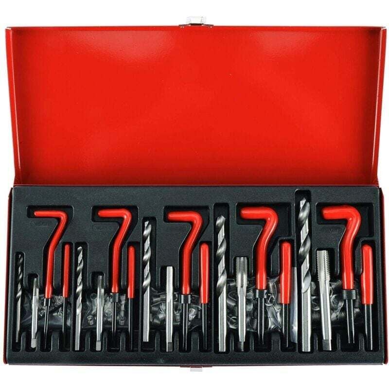 Image of 131-teiliges Gewindereparaturset, Spiralbohrfutter für M5, M6, M8, M10 und M12