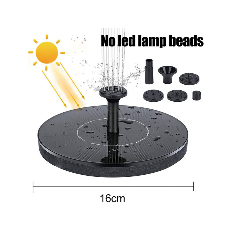 13/16/18cm di Acqua Solare Fontana di Stagno