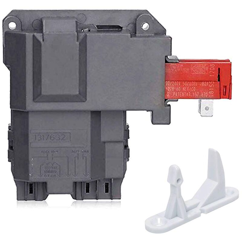 Sjqka - 131763202 131763256 Interrupteur de verrouillage de porte avec gâche de porte pour Frigidaire Electrolux Kenmore Crosley ge 13176332