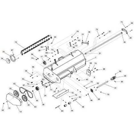 1319-1766-01 - Plaque de protection pour Broyeur à Fléaux STIGA
