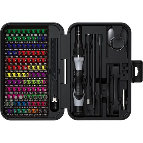 132-in-1-Präzisionsschraubendreher-Set, tragbares magnetisches Reparaturwerkzeug-Set zur Reparatur von Smartphones, Computern, Tablets, Brillen, Uhren und kleinen Geräten