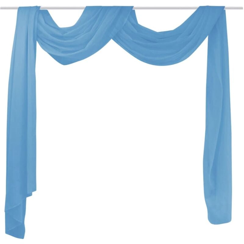 Vidaxl - Sheer Voile Drape 140 x 600 cm Turquoise