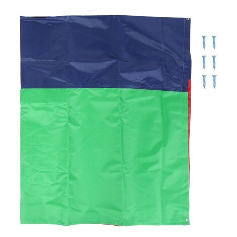 132x226cm 210D Oxford Cloth Outdoor Garden Awning Roof Cover Swing Canopy Garden Accessories(Green Blue Red )