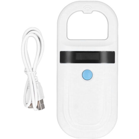 134,2 kHz Handheld-Tiermarkenleser, 128 Datensätze, Datenspeicherung, Mikrochip-Scanner für Haustiere, Nutztiere, Wildtiere, 5 V