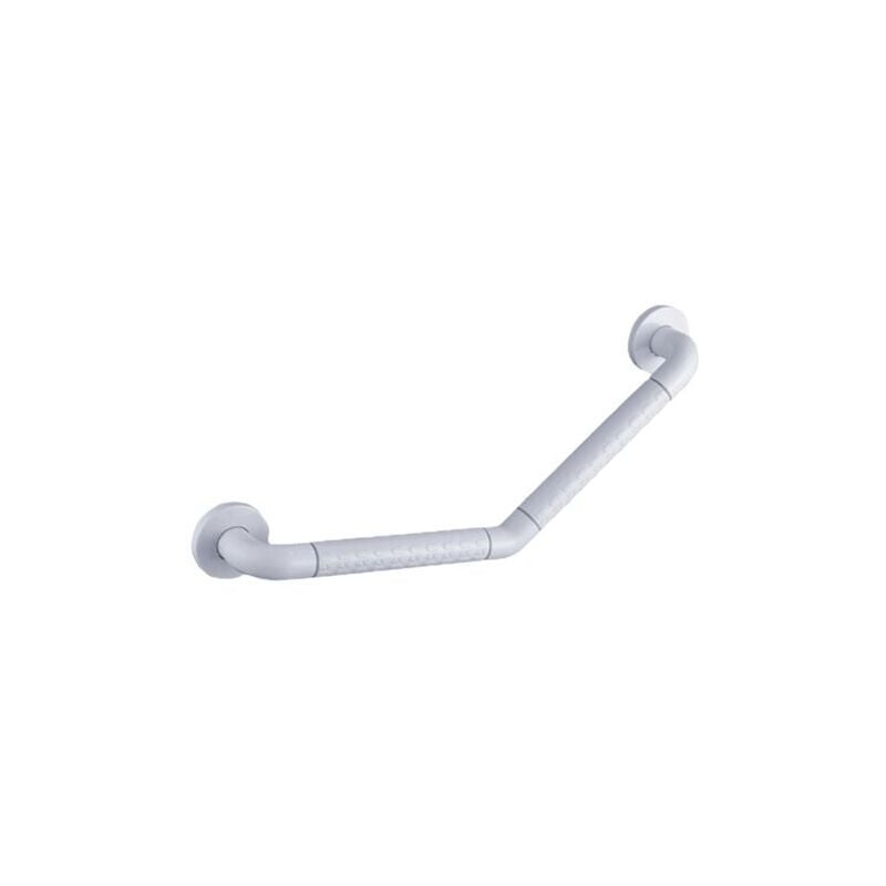 SNQ - 135° Barre D'appui Douche pour Baignoires Acier Inoxydable pvc Barre de Maintien pour Handicapés et Les Personnes âgées wc 25 25cm