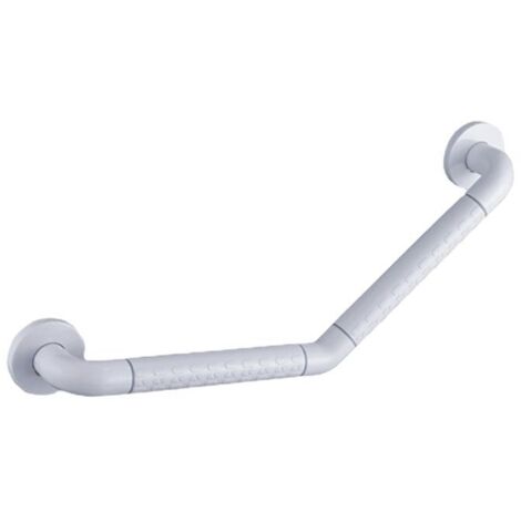 135° Barre D'appui Douche pour Baignoires Acier Inoxydable PVC Barre de Maintien pour Handicapés et Les Personnes âgées WC 25 25cm