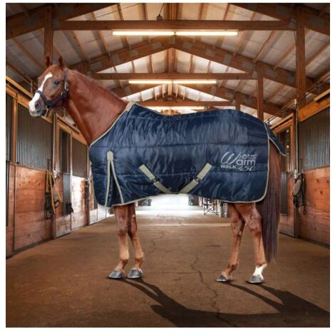 135 cm, Blu Navy: Coperta da box imbottita 450 g e tessuto esterno 420 denari modello Warm Walk