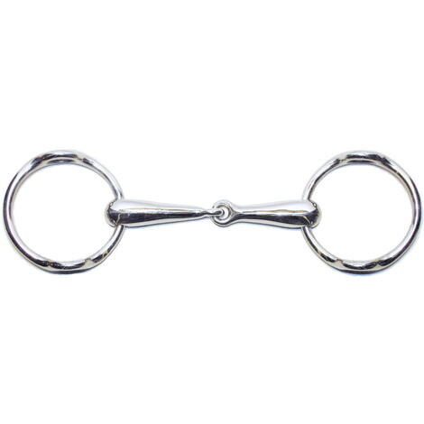 13,5 cm: Filetto in acciaio inox vuoto elevatore con imboccatura spessore 21 mm