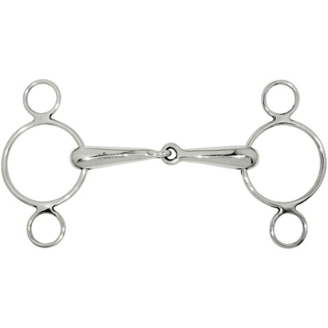 13,5 cm: Filetto pessoa snodato in acciaio inox vuoto 20 mm