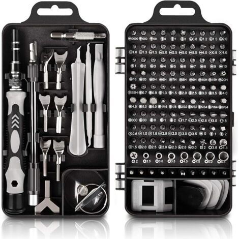 135 en 1 Jeu de Tournevis de Précision, Outil de Réparation avec Kit Magnétique pour Ordinateurs