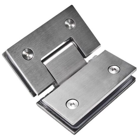 135° Frameless Shower Hinge for Glass, Shower Door Hinge Bracket, 304 Stainless Steel, 2 Pieces