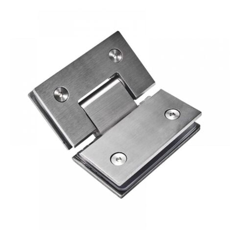 135° Frameless Shower Hinge to Glass Shower Door Hinge Bracket 304 Stainless Steel 2pcs