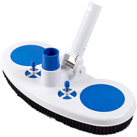 main image of "13.5-Inch Pool Vacuum Head Inground Above Ground Vinyl Pool Vacuum Brush Head Spa Vacuum Attachment Cleaning Tool with Weighted Base and Brushes,model:Blue"
