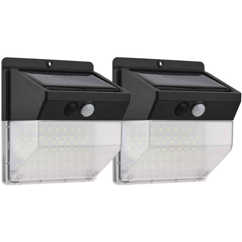 136LED Lampada da parete solare PIR Sensore di