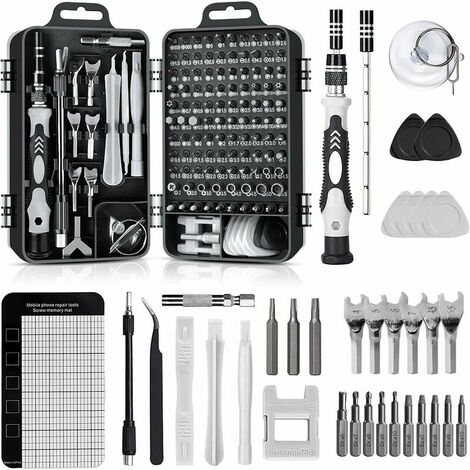 138 En 1 Mini Set Tournevis Precision Kit Tools Petit Boite Tournevis Torx Informatique Demontage Pc Portable Pour Macbook,Iphone,Réparation,Lunettes,Bricolage,Montre,Smartphone