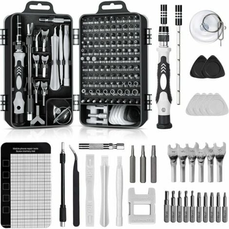 COAVAS 138 En 1 Mini Set Tournevis Precision Kit Tools Petit Boite Tournevis Torx Informatique Demontage Pc Portable Pour Macbook,Iphone,Réparation,Lunettes,Bricolage,Montre,Smartphone