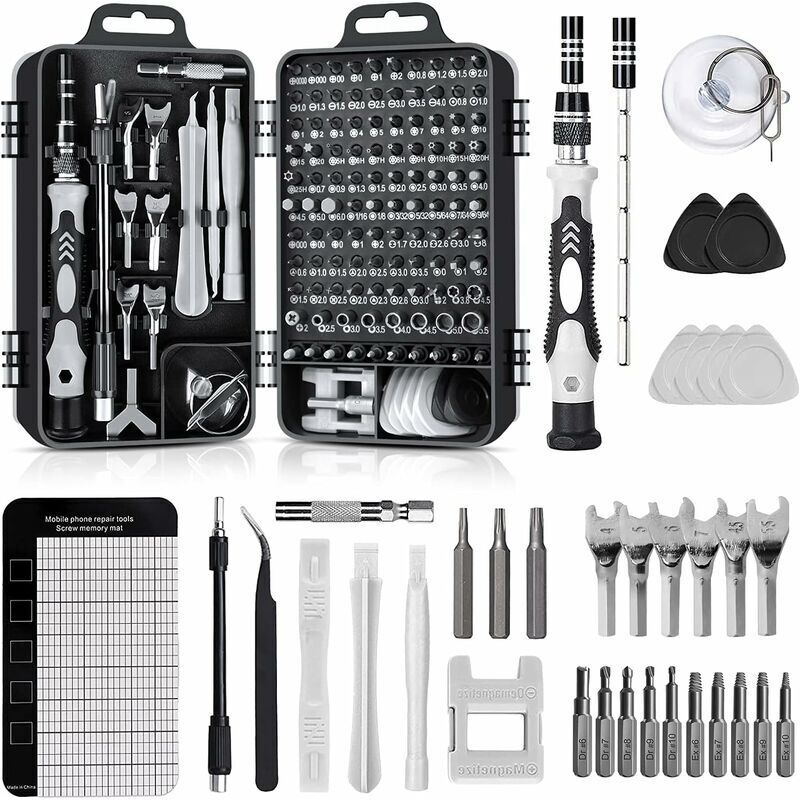 Gabrielle 138 En 1 Mini Set Tournevis Precision Kit Tools Petit Boite Tournevis Torx Informatique Demontage Pc Portable Pour