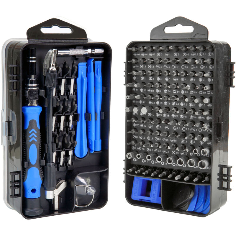 Mimiy - 138 in 1 Precision Screwdriver Set, Magnetic Small Torx Hex Screwdriver Kit Sets, Screwdrivers Set Blue