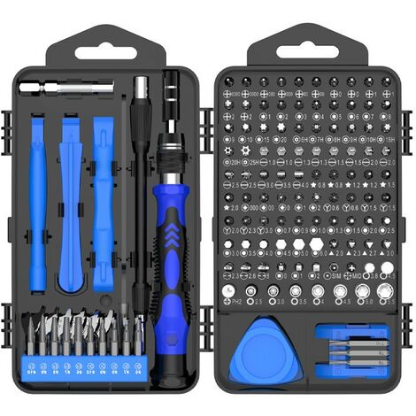 138 in 1 Schraubendreher Set Feinmechanik Mini Feinmechaniker Satz Magnetisch Upgrade Version Präzisions Elektronik Reparatur Set für iPhone Laptop Spielzeug Uhren Kamera Brillen