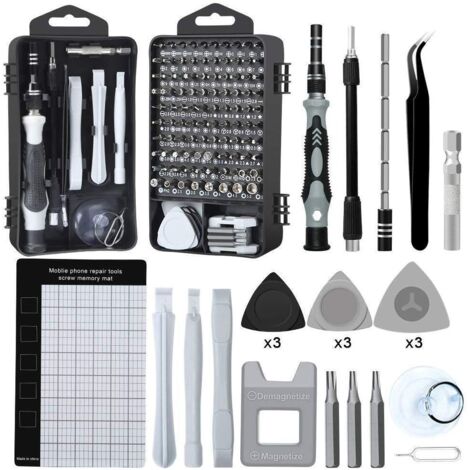 138in1 mini tournevis de précision Kit de mémoire magnétique pour la fixation d'un ordinateur portable iPhone PC Macbook Xbox